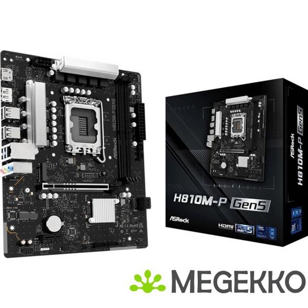 Grote foto asrock h810m h gen5 computers en software moederborden