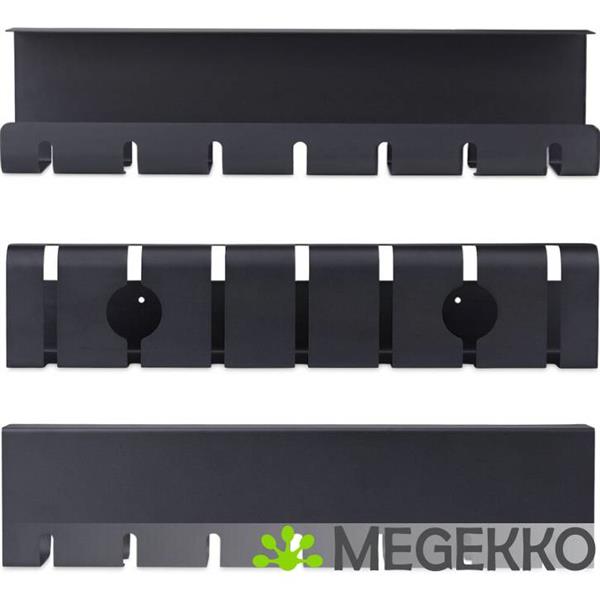 Grote foto startech.com 2 pack kabelmanagement tray voor onder bureau 106cm 53cm per tray metalen kabelgoot computers en software overige computers en software