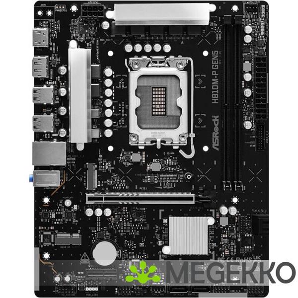 Grote foto asrock h810m h gen5 computers en software moederborden
