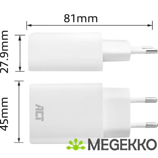 Grote foto act usb c usb a lader 65w 3 poorts met power delivery pps quickcharge en ganfast computers en software overige