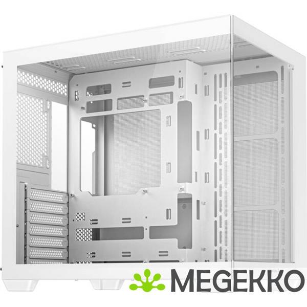 Grote foto deepcool cg530 wh midi tower wit computers en software behuizingen en kasten