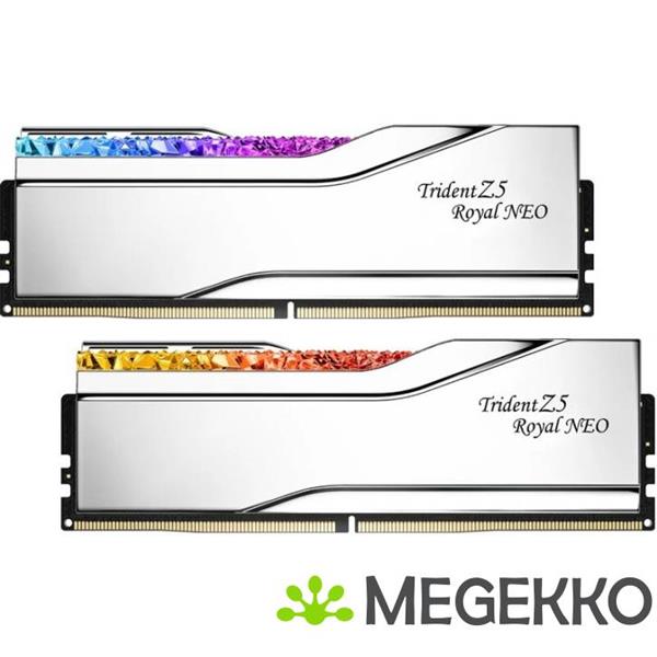 Grote foto g.skill ddr5 trident z5 royal neo rgb 2x16gb 6000mhz cl28 f5 6000j2836g16gx2 tr5ns computers en software harde schijven
