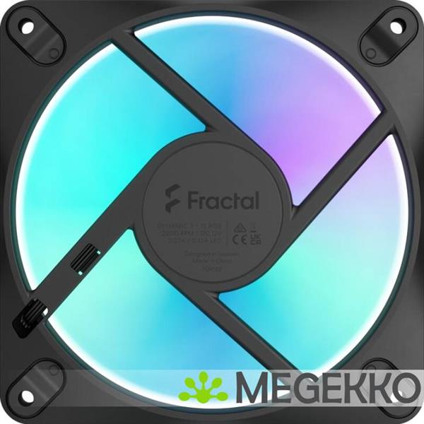 Grote foto fractal design dynamic 3 12 rgb black computers en software overige computers en software