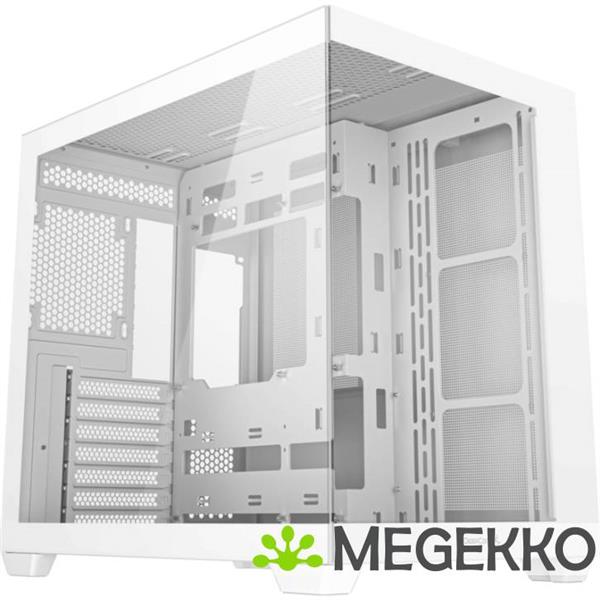 Grote foto deepcool cg530 wh midi tower wit computers en software behuizingen en kasten