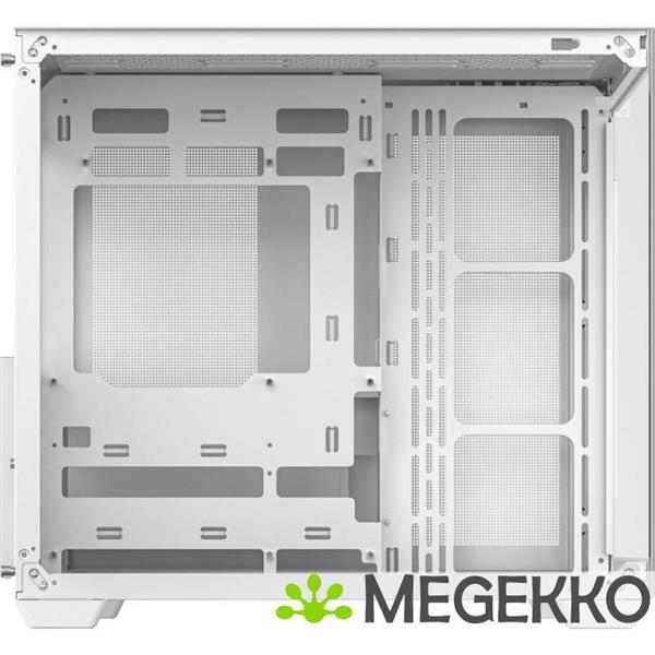 Grote foto deepcool cg530 wh midi tower wit computers en software behuizingen en kasten