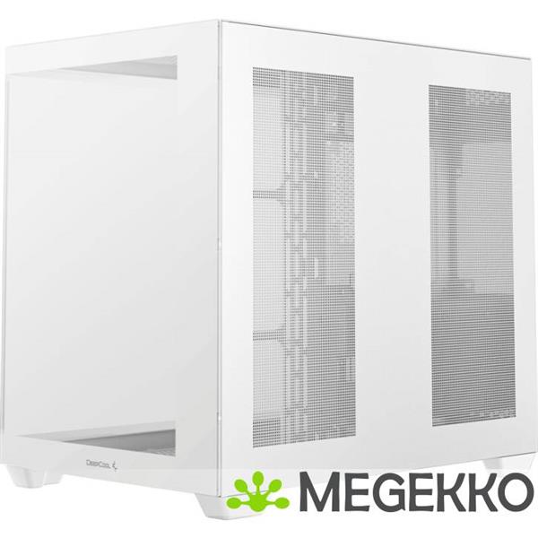 Grote foto deepcool cg530 wh midi tower wit computers en software behuizingen en kasten