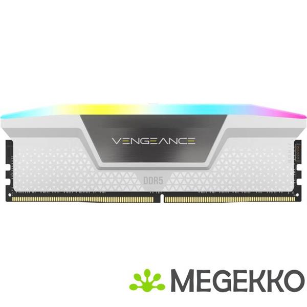 Grote foto corsair ddr5 vengeance rgb 2x16gb 6000 white computers en software harde schijven