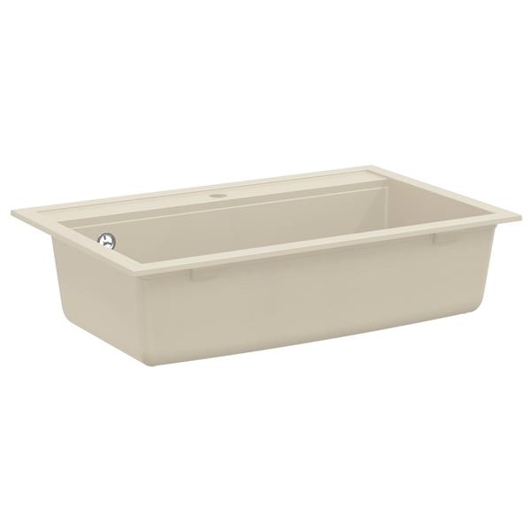 Grote foto vidaxl wasbak beige 795 x 505 mm graniet huis en inrichting keukens
