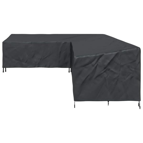 Grote foto vidaxl meubelhoes zwart 330 x 255 x 80 cm 210d oxford stof tuin en terras tuinmeubelen