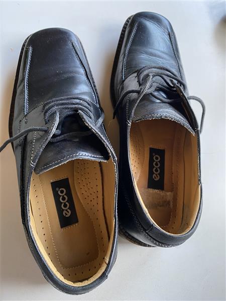 Grote foto zwarte lederen schoen voor heren te koop kleding heren schoenen