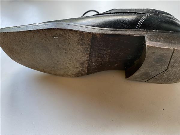 Grote foto zwarte lederen schoen voor heren te koop kleding heren schoenen