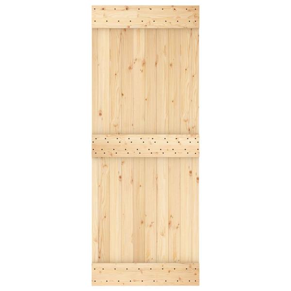 Grote foto vidaxl deur narvik naturel 80 x 210 cm massief grenenhout doe het zelf en verbouw deuren en horren