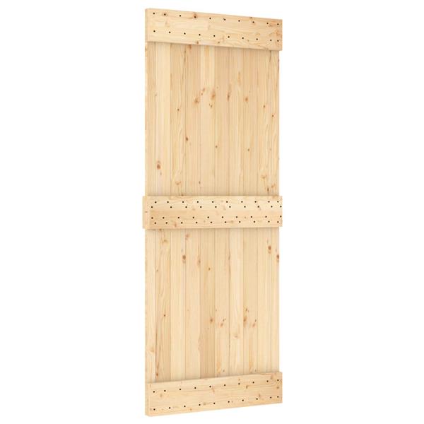 Grote foto vidaxl deur narvik naturel 80 x 210 cm massief grenenhout doe het zelf en verbouw deuren en horren
