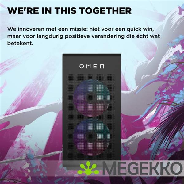 Grote foto hp omen 35l gt16 1052nd amd ryzen 5 rtx 5060 gaming desktop computers en software overige computers en software
