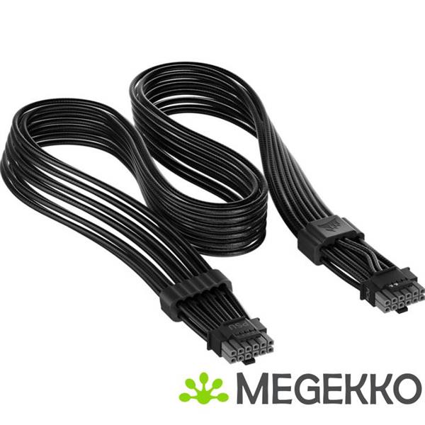 Grote foto corsair thermalprotect universal pcie 5.1 600w 12v 2x6 cable black computers en software overige