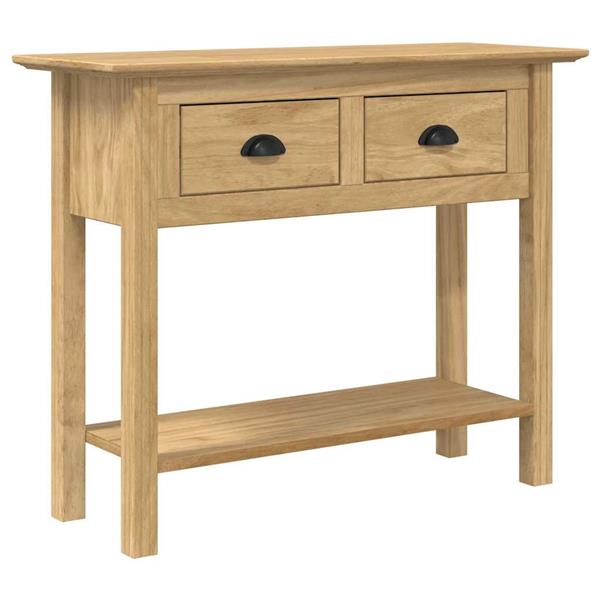 Grote foto vidaxl wandtafel bodo honingbruin 91 x 34.7 x 74 cm bewerkt hout huis en inrichting eettafels