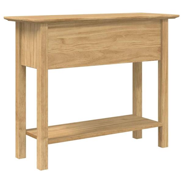 Grote foto vidaxl wandtafel bodo honingbruin 91 x 34.7 x 74 cm bewerkt hout huis en inrichting eettafels