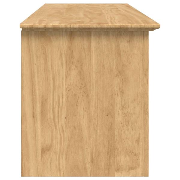 Grote foto vidaxl hal bank bodo honingbruin 118 x 40 x 50 cm bewerkt hout huis en inrichting overige huis en inrichting