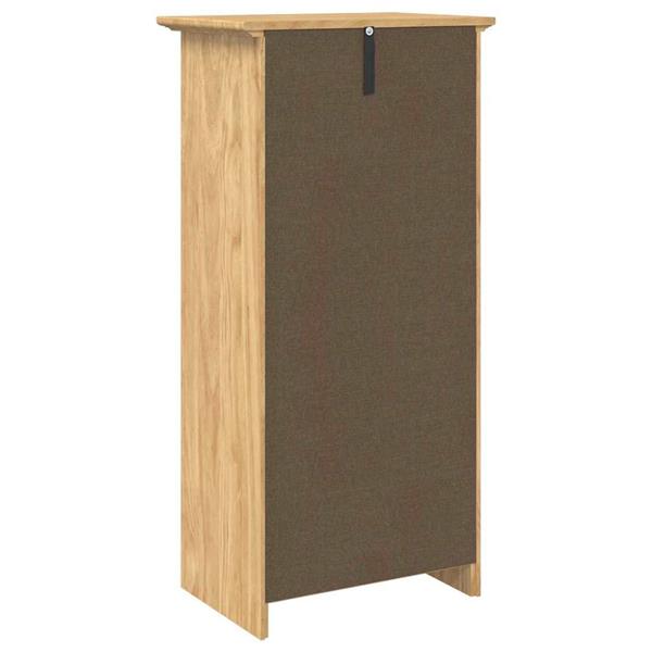Grote foto vidaxl badkamer kast bodo honingbruin 44 x 30 x 90 cm bewerkt hout huis en inrichting complete badkamers