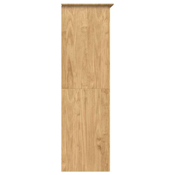 Grote foto vidaxl kledingkast bodo honingbruin 146 x 53 5 x 173 cm bewerkt hout huis en inrichting overige