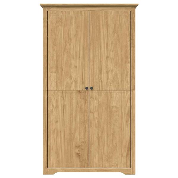 Grote foto vidaxl kledingkast bodo honingbruin 53 5 x 99 x 173 cm bewerkt hout huis en inrichting overige