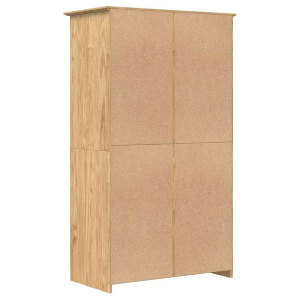 Grote foto vidaxl kledingkast bodo honingbruin 53 5 x 99 x 173 cm bewerkt hout huis en inrichting overige