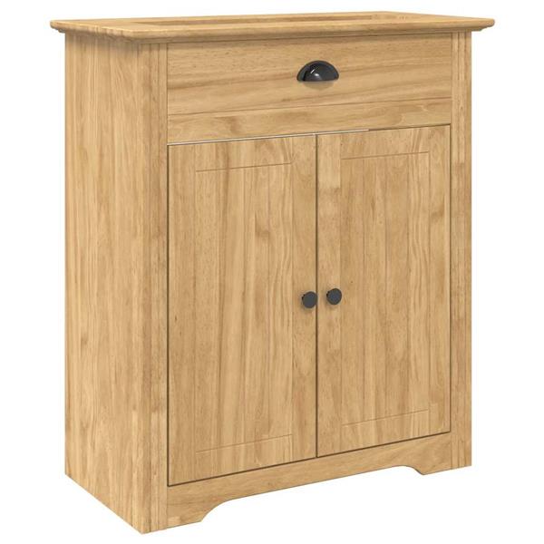 Grote foto vidaxl badkamer kast bodo honingbruin 70 x 35 x 80 cm bewerkt hout huis en inrichting complete badkamers