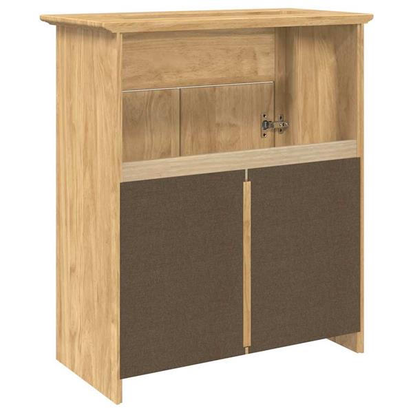 Grote foto vidaxl badkamer kast bodo honingbruin 70 x 35 x 80 cm bewerkt hout huis en inrichting complete badkamers