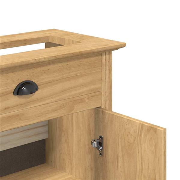 Grote foto vidaxl badkamer kast bodo honingbruin 70 x 35 x 80 cm bewerkt hout huis en inrichting complete badkamers