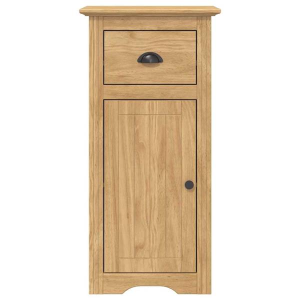 Grote foto vidaxl badkamer kast bodo honingbruin 44 x 30 x 90 cm bewerkt hout huis en inrichting complete badkamers