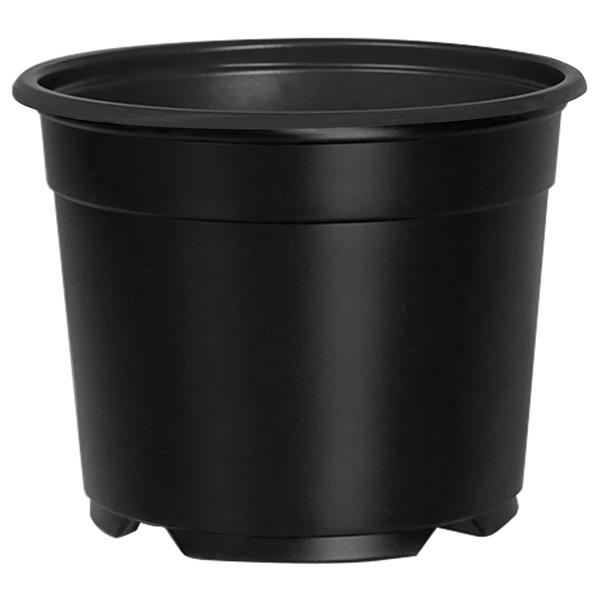 Grote foto vidaxl ronde bloempot 200 pcs zwart 10 x 8 cm kunststof tuin en terras overige tuin en terras