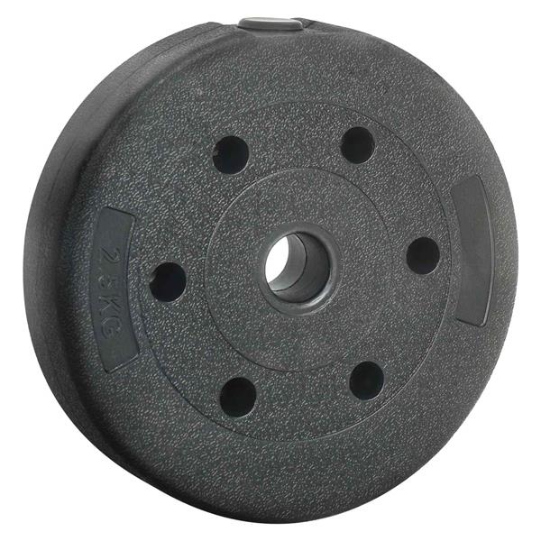 Grote foto vidaxl gewicht platen 4 pcs 10 kg zwart cement en ijzeren zand sport en fitness fitness