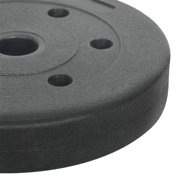 Grote foto vidaxl gewicht platen 4 pcs 10 kg zwart cement en ijzeren zand sport en fitness fitness
