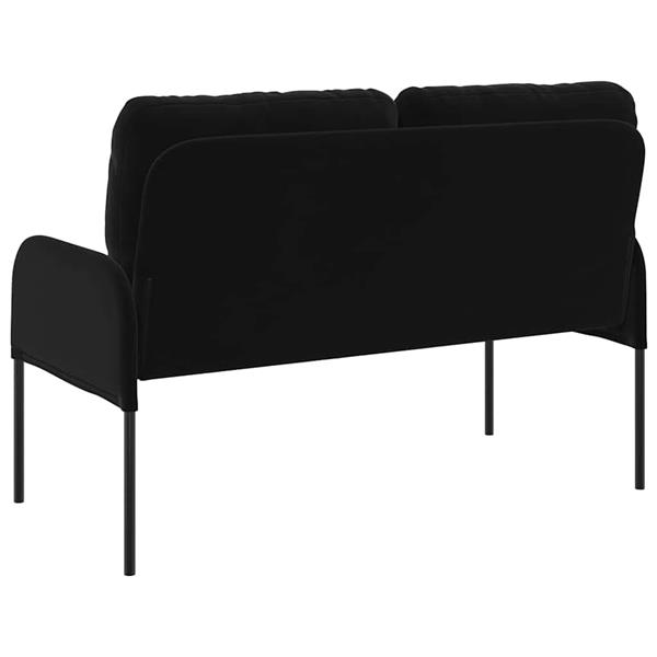 Grote foto vidaxl banken met kussen 110cm zwart multiplex huis en inrichting bankstellen