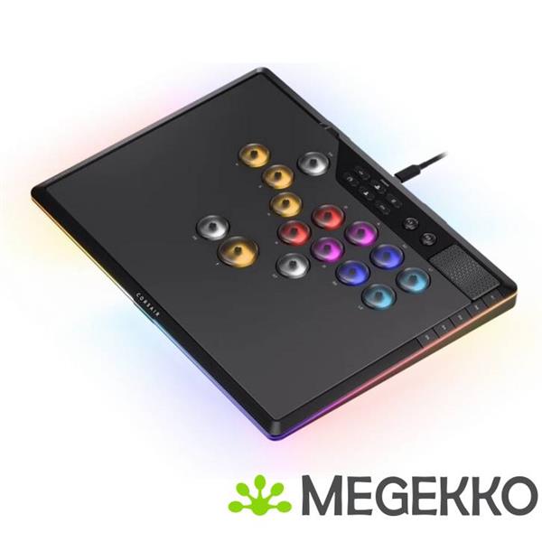 Grote foto corsair novablade pro draadloze hall effect fight controller zwart computers en software overige computers en software