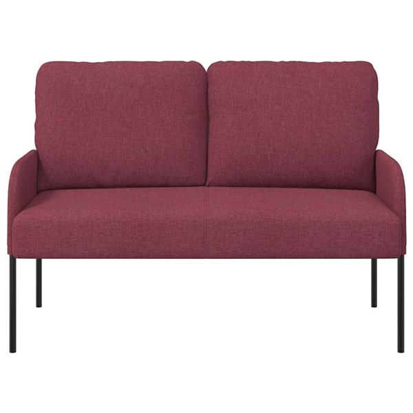Grote foto vidaxl banken met kussen 110cm wijnrood multiplex huis en inrichting bankstellen