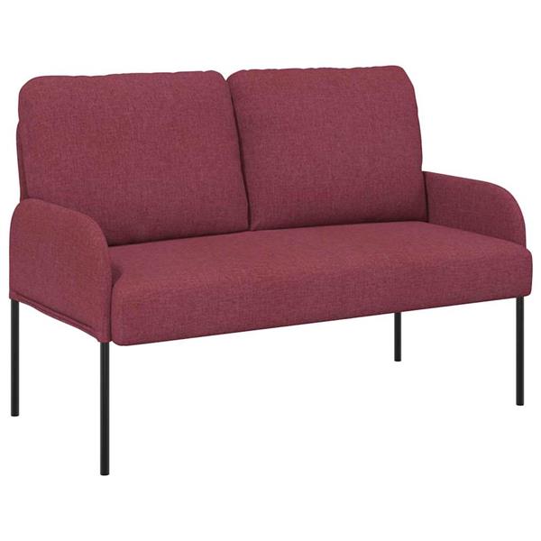 Grote foto vidaxl banken met kussen 110cm wijnrood multiplex huis en inrichting bankstellen