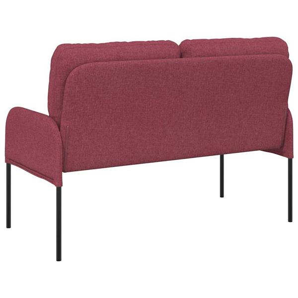 Grote foto vidaxl banken met kussen 110cm wijnrood multiplex huis en inrichting bankstellen