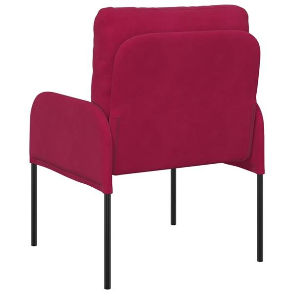 Grote foto vidaxl banken met kussen 55cm wijnrood multiplex huis en inrichting bankstellen