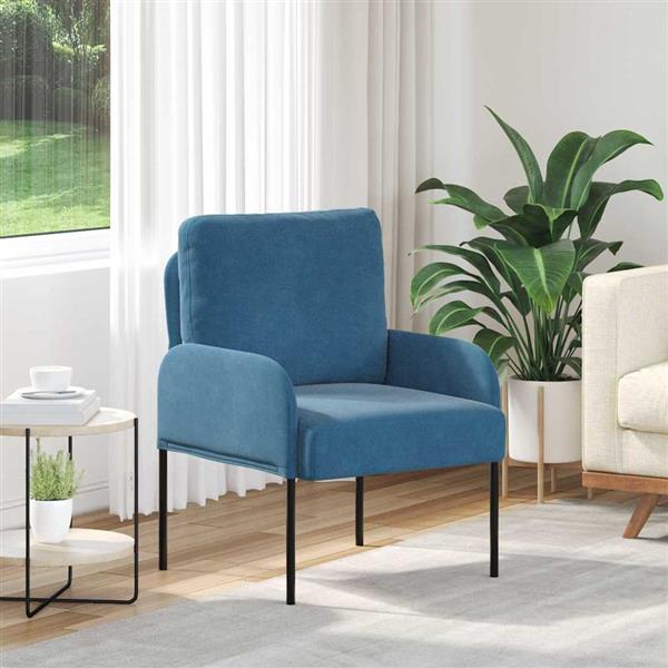 Grote foto vidaxl banken met kussen 55cm blauw multiplex huis en inrichting bankstellen