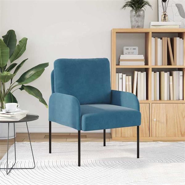 Grote foto vidaxl banken met kussen 55cm blauw multiplex huis en inrichting bankstellen