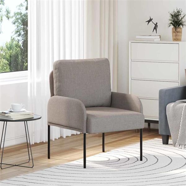 Grote foto vidaxl banken met kussen 55cm taupe multiplex huis en inrichting bankstellen