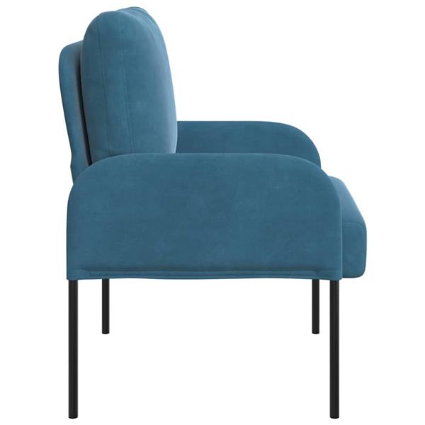 Grote foto vidaxl banken met kussen 55cm blauw multiplex huis en inrichting bankstellen
