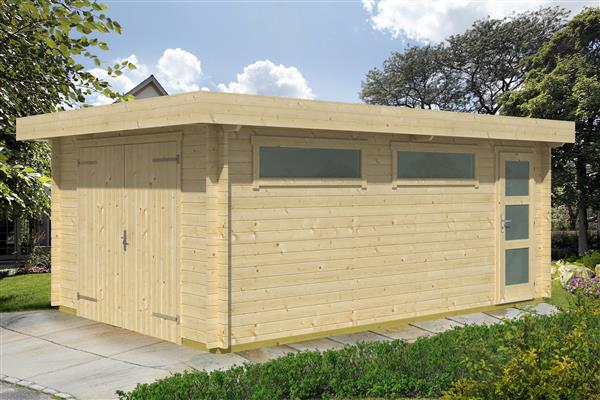 Grote foto nieuw modern houten garage canberra tuin en terras tuinhuisjes en blokhutten