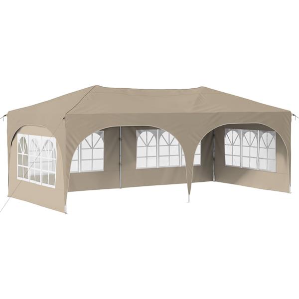 Grote foto vidaxl pop up partytent 575 x 288 x 245 cm cr mekleurig oxford stof tuin en terras overige tuin en terras