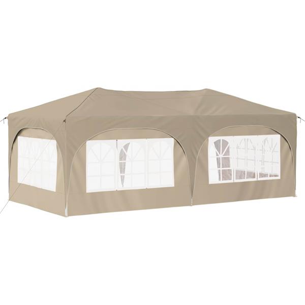 Grote foto vidaxl pop up partytent 575 x 288 x 245 cm cr mekleurig oxford stof tuin en terras overige tuin en terras