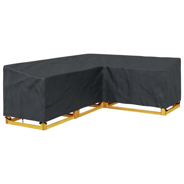 Grote foto vidaxl meubelhoes zwart 250 x 180 x 80 cm 210d oxford stof tuin en terras tuinmeubelen