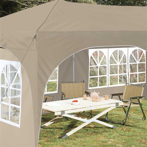 Grote foto vidaxl pop up partytent 575 x 288 x 245 cm cr mekleurig oxford stof tuin en terras overige tuin en terras