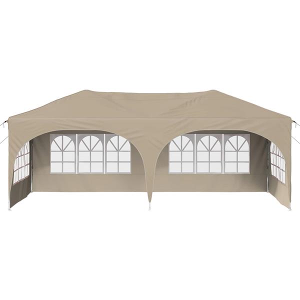 Grote foto vidaxl pop up partytent 575 x 288 x 245 cm cr mekleurig oxford stof tuin en terras overige tuin en terras