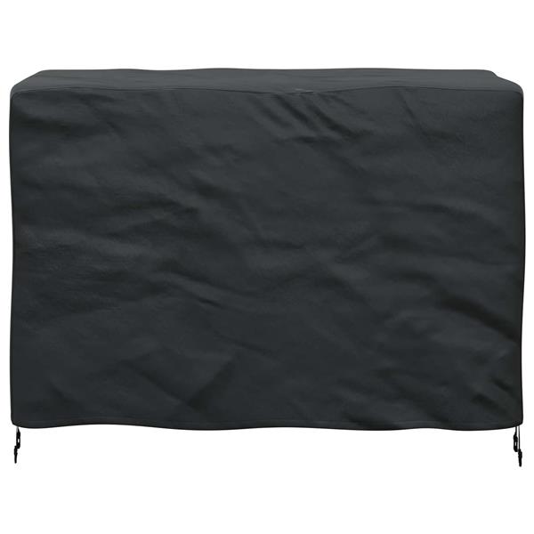 Grote foto vidaxl meubelhoes effen zwart 140 x 70 x 90 cm 210d tuin en terras tuinmeubelen
